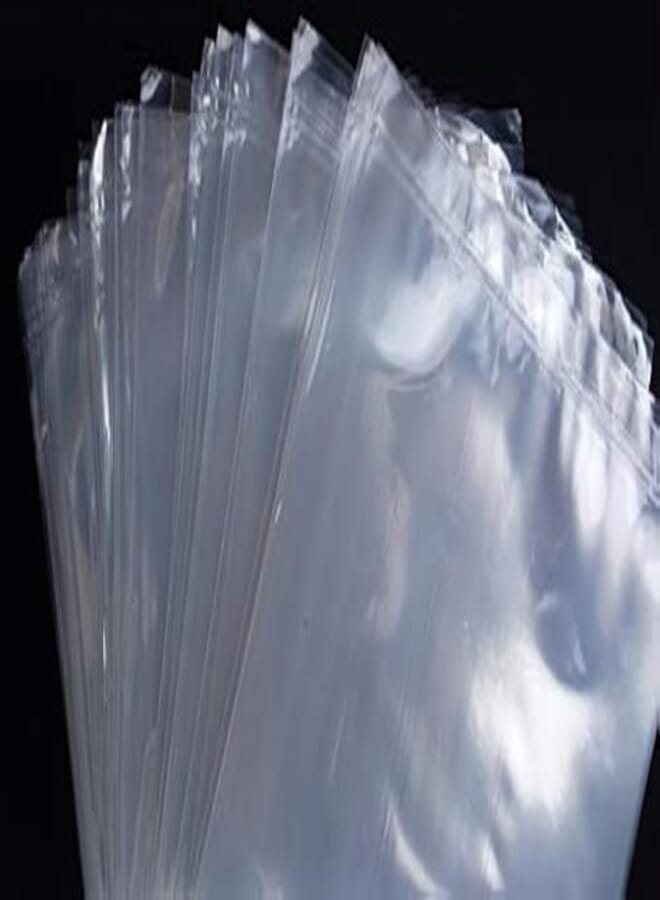 SJR Plastic Polythene Packing PP Pouches for Multipurpose Uses(Transparent, 18 × 20 Inch) Pack of 20 Pieces